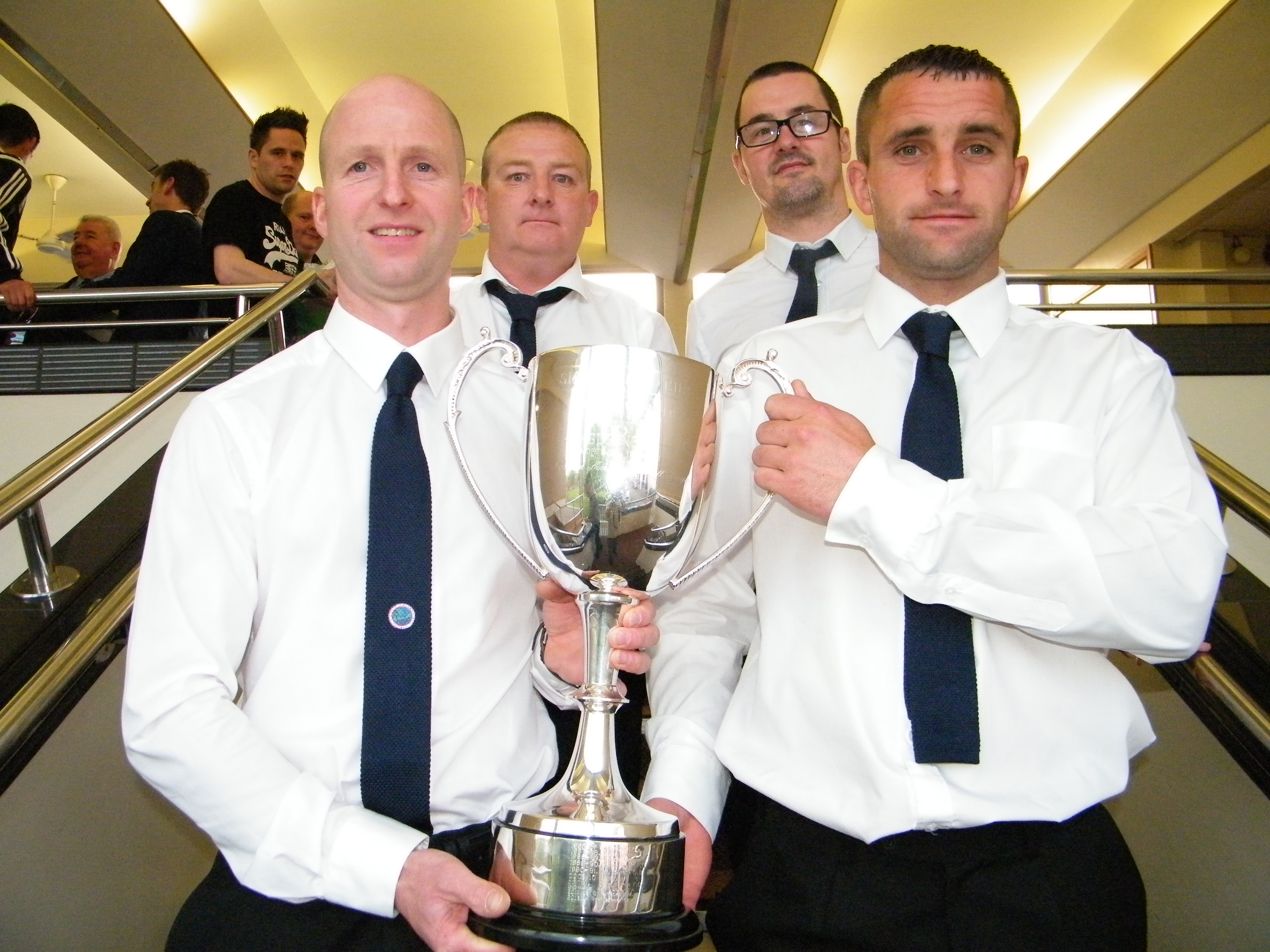 Colinvalley's personnel with Division 1C trophy 